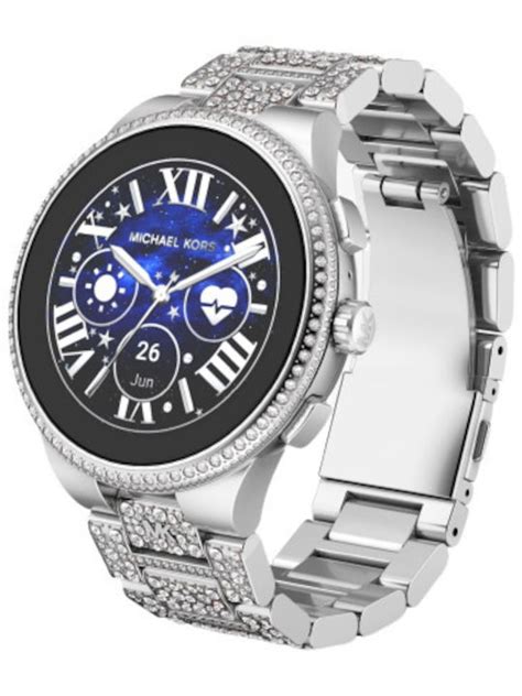 michael kors uhr digital silver|Gen 6 Camille Pavé Silver.